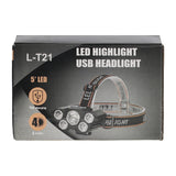 L-T21 LED Highlight USB Headlight - Lighting Product Designed For Illumination And Daily Lighting Routine
