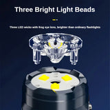 Rechargeable 3-LED Mini Flashlight – Portable Emergency Touch Light