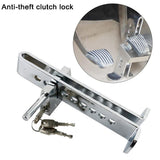 Car Steen Less Steel Anti Theft Brake Cluch Pedal Lock For All Cars