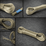 PVC Clothes Line 20M With Hooks | Heavy Duty Galvanized Steel Core Laundry Wet Rope | Durable PVC Coated Clothesline Wire