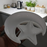 1 PCs Moon Star Serving Plate – Decorative Dessert & Snack Plate, Stylish Star & Moon Design Dish (Plastic)