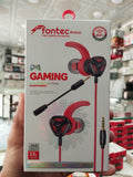 Fontec Arena Gaming Earphones With Detachable Mic – 3.5mm HiFi Stereo Surround Handsfree For Mobile, PC & Console - Random Color
