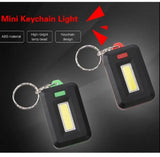 Mini COB LED Keychain Flashlight 3 Modes | Portable Rechargeable Keychain Torch | Emergency Pocket Light (Random Color)
