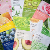 Whitening Face Sheet Mask Set Of 6 Multicolor Hydrating Brightening Skin Care Masks For Radiant Smooth And Glowing Skin | Random Flavor