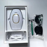 IPL Laser Hair Removal Handset System For Women & Men With Razor & Safety Glasses