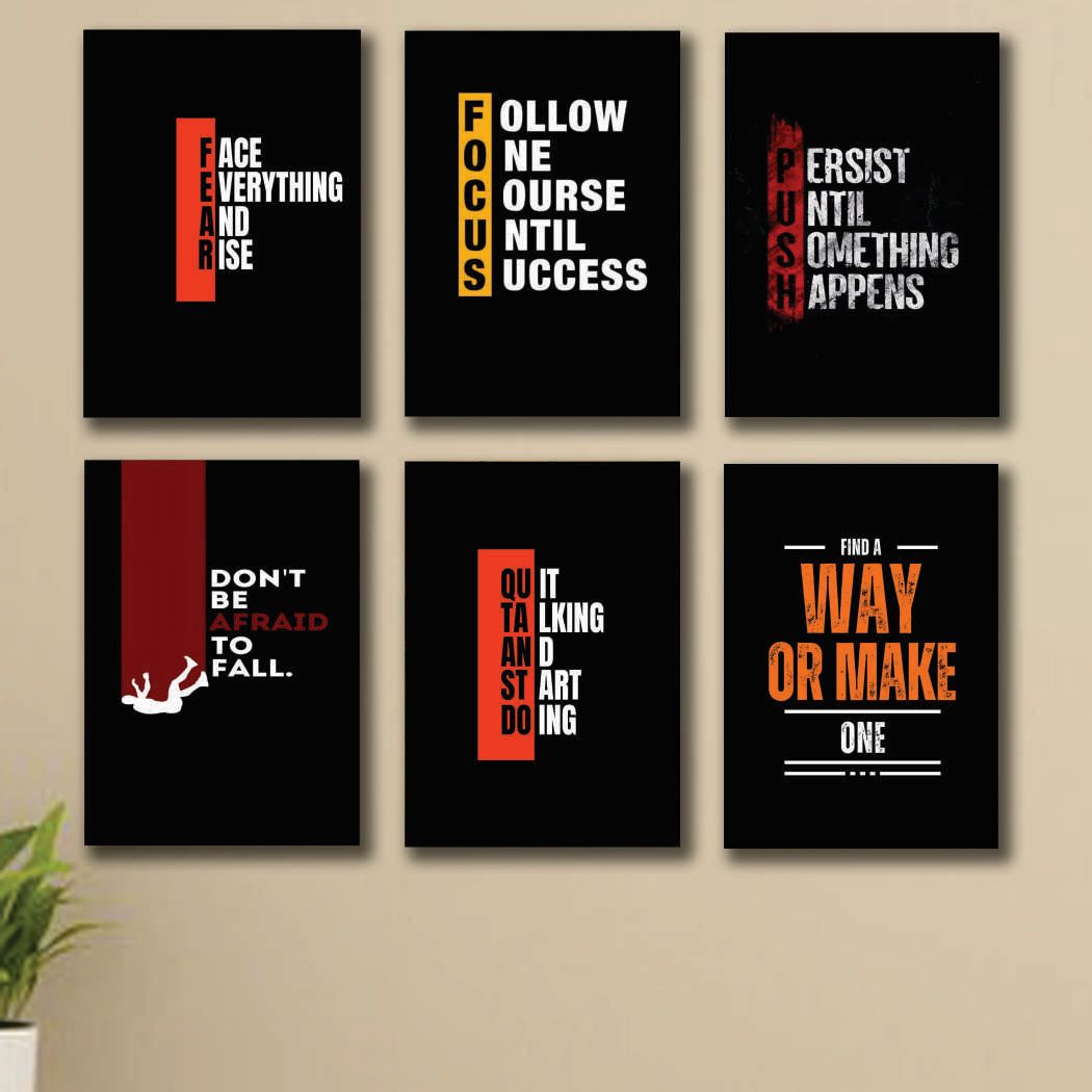 Set Of 6 Premium Wall Art Photo Tiles – Modern Home Decor Sets 8x11