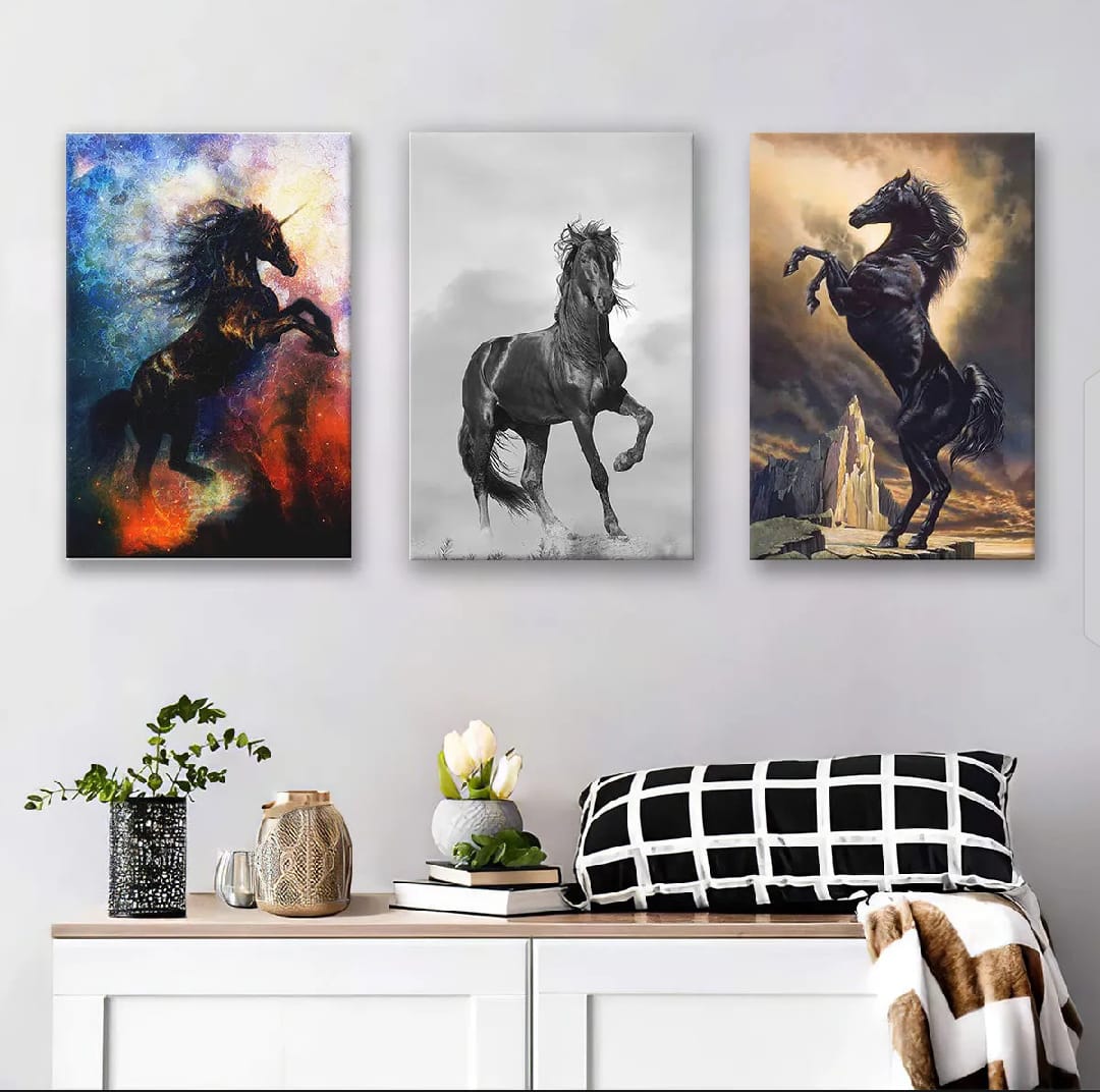 3Pcs Home Decor Photo Tiles Elegant Design Compact Build Perfect Choice For Home Office And Gift Use