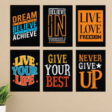 Set Of 6 Premium Wall Art Photo Tiles – Modern Home Decor Sets 8x11