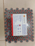 SAFETY Clot Activator Vacuum Blood Collection Tubes (Glass, 3ml, 13x75mm) - Pack Of 100
