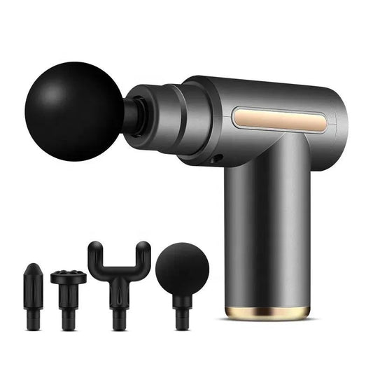 Professional Smart Percussion Massage Gun – High-Intensity Deep Tissue Muscle Massager With 4 Interchangeable Heads