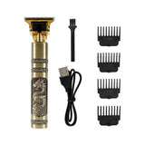 Vintage T9 Hair Trimmer For Men Professional Usb Rechargeable Beard And Hair Cutting Machine Precision Shaver
