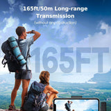 K13 Type-C ANC Dual Wireless Lavalier Microphone - Plug And Play System With 1 Receiver And 2 Microphones For Android Devices