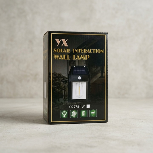 Solar Interaction Wall Lamp Waterproof Outdoor Motion LED Security Light (Model YX-778-1W)