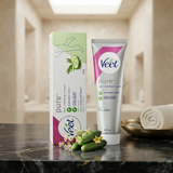 Veet Pure Hair Removal Cream For Dry Skin 100g Is Specially Formulated To Provide Gentle And Effective Hair Removal