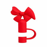 Silicone Bow Stopper Compatible With 40oz Tumbler | Reusable Spill-Resistant Straw Cover | Random Color
