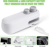 1 Pc Mini Heat Sealing Machine 2-In-1 Cutter & Sealer With USB Cable – Compact USB Rechargeable Food Bag Sealer For Snacks And Storage (Random Color)