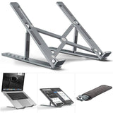 Metal Laptop Stand | Adjustable Foldable Laptop Stand | Portable Laptop Stand With Box & Cover