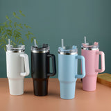 Premium Simple Tumbler 40oz – Elegant Stainless Steel Hot & Cold Cup (Random Color)