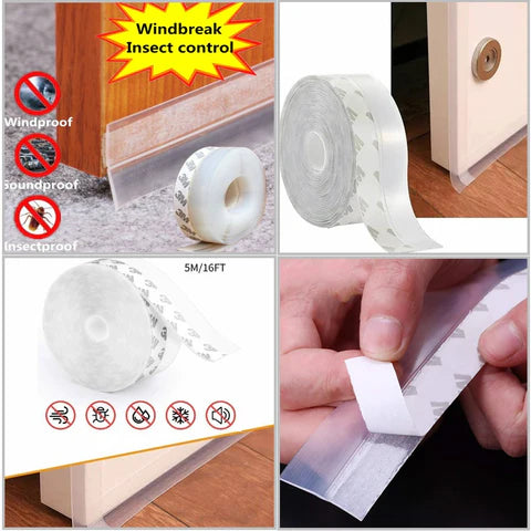 5 Meter Self Adhesive Door Sealing Tape | Weatherproof Door & Window Seal Strip Tape