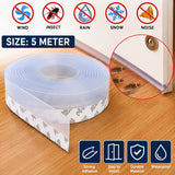 5 Meter Self Adhesive Door Sealing Tape | Weatherproof Door & Window Seal Strip Tape