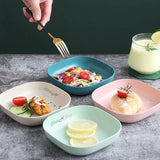 Pack Of 2 |10pcs Multi-Function Spit Bone Plate Set + 2 In 1 Dumpling Maker | Best Samosa Maker & Household Food Grade Plastic Elliptical Plate For Kitchen (Random Color)