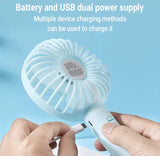 Eternal Classic Portable USB Mini Fan Air Cooler Rechargeable Handheld Bladeless Fan | Multiple Colours