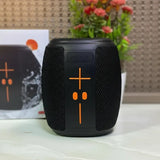 KBroad Waterproof Portable Bluetooth Speaker With RGB LED Lights – IPX6 Bass Boost Speaker For Outdoor, Party & Beach Use