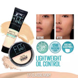 2-In-1 Makeup Deal – Liquid Foundation & Face Powder Combo For Smooth, Flawless Finish – Budget-Friendly Beauty Set - Ivory Shade
