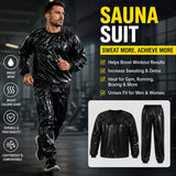 Sauna Suit Heavy Duty Anti Rip PVC Durable Flexible Design Increases Sweating Boosts Calorie Burn Supports | Random Color