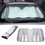 Universal Car Windscreen Sunshade 130 By 60 CM,For Hatchback ,Small Cars ,,Anti Heat Material -Universal Car Sun Shade 130 By 60 CM