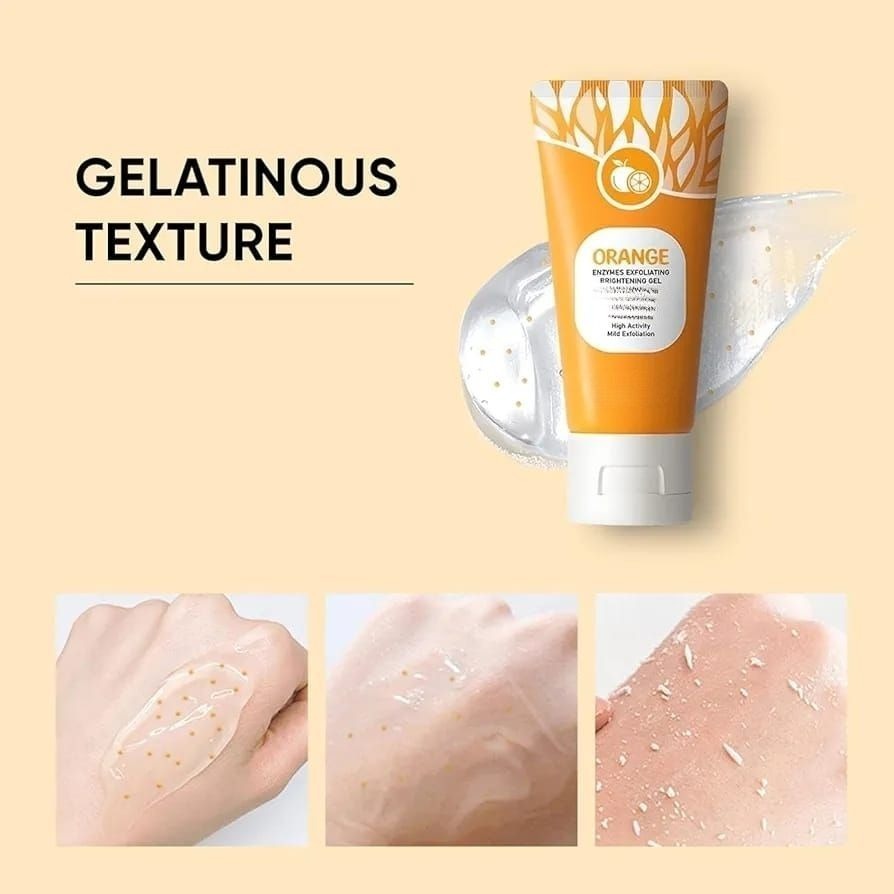 Orange Enzyme Exploiting Gel – Brightening, Exfoliating & Nourishing Citrus Skincare For Radiant, Healthy, Glowing Complexion Every Day (120gm)