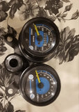 Double Round Fancy Meter Speedometer RPM For Honda 125 Motorcycle – Dual Analog Speed & RPM Gauge (Without Switch)