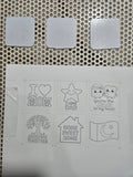 DIY Fridge Magnet Paint Kit – 3 Magnets & 6 Paint Sheets Set