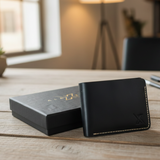 Men’s Rugged Leather Wallet | Black Cow Leather | Durable & Stylish | Premium Quality