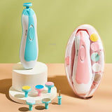 Premium 6-In-1 Electric Baby Nail Trimmer Set – Safe Infant Nail Filer, Clipper Alternative Kit With Storage Case - Random Color