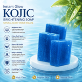 Instant Glow Kojic Brightening Soap | Skin Brightening, Dark Spot Care & Even Skin Tone | Daily Face & Body Soap