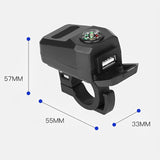 Motorcycle USB Charger With Compass – Fast Charging, Waterproof, 36-105V – Universal For Motorcycles & E-Bikes