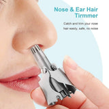 Mini Portable Stainless Steel Nose Hair Trimmer – Manual Safe Grooming Tool For Men & Women