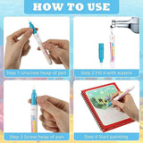 Magic Water Book Painting 5 Pages Drawing Coloring Book With Magic Water Pen ( Random Design )