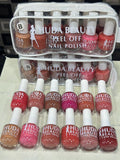 Huda Beauty Peel Off Nail Polish Set Pack Of 6 Full Size Long Lasting Multi Color Collection