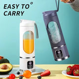 Portable USB Rechargeable Blender & Juicer – Personal Wireless Mini Smoothie Maker With Stainless Steel Blades For Shakes & Juices
