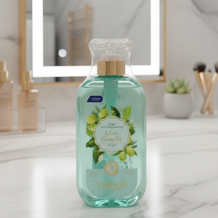 Yardlie Body Wash | Olive & Camellia | Bio‑Organic | 500 Ml | Gentle Cleansing & Nourishing Care