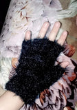 Winter Half Finger Pair Gloves For Women Plush Warm Fingerless Pair Gloves In Multicolor (Random Color)