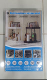 Multi-Functional Kitchen Shelf | Nail-Free Installation | Rust-Proof Carbon Steel Organizer | Waterproof & Strong Load-Bearing | Random Colour