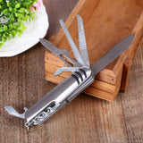 7 In 1 Multifunctional Metal Keychain Stainless Steel Travel Tool With Good Finishing