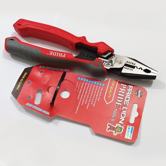 PRIDE Professional Combination Pliers 8 Inch (230mm) Heavy Duty Multi-Purpose Hand Tool