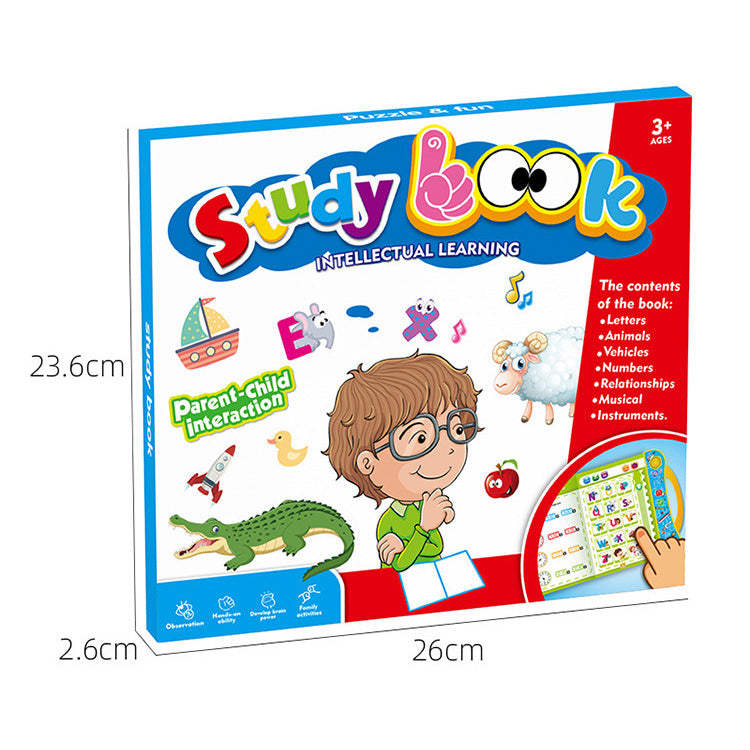 Intelligence Book English Letters Words Learning Language E-Book Toddlers Preschool Educational Toys