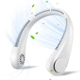 USB Rechargeable Neck Fan | 3 Modes Fan Speed | 360 Rotation Neck Hanging Fan With Box | C-Type Charging Cable Included