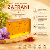 Instant Glow Zafrani Brightening Soap – Handmade Saffron (Zafran) Soap For Glowing, Even-Toned & Nourished Skin | Paraben & Sulfate Free