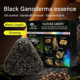 Nature Green Black Ganoderma Hair Darkening Soap - Herbal Cleansing Bar For Natural Hair Color Maintenance And Scalp Health - 130g